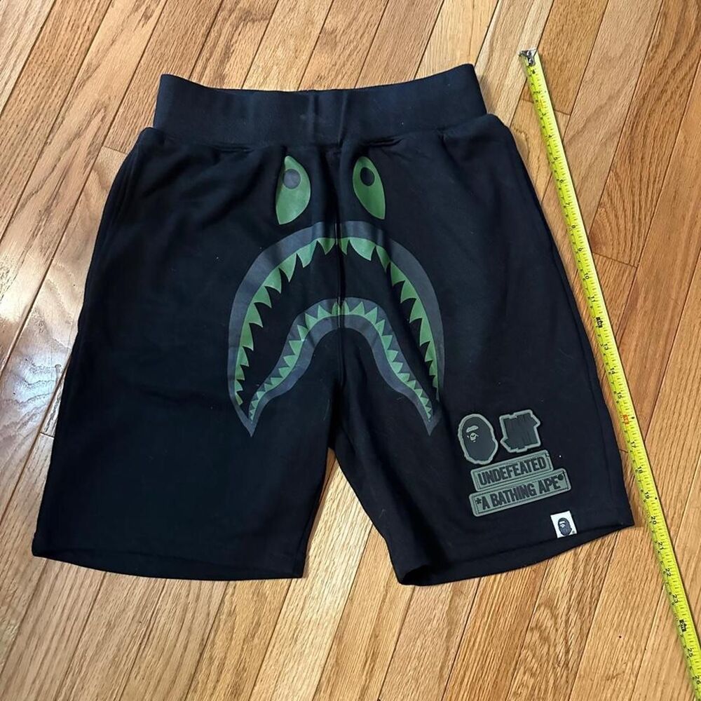Authentic BAPE x UNDEFEATED black shorts rare